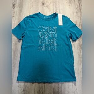 Calvin Klein Teal Graphic Tee